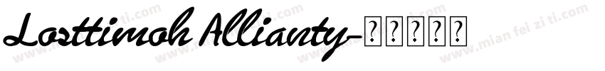 Losttimoh Allianty字体转换